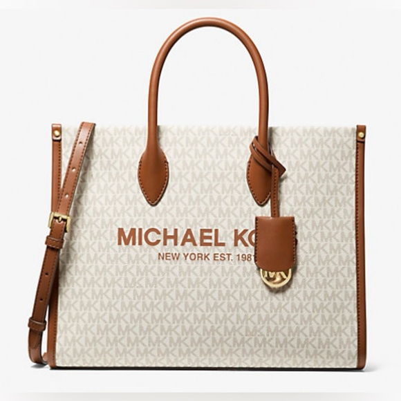 Michael Kors Medium Vanilla Mirella Tote - Picture 2 of 11